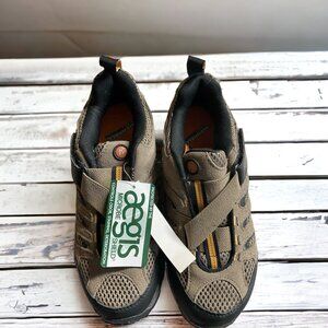 Merrell Kids Hiking Water Shoes Brown Mesh Trail Sneakers Aegis Shield Size M